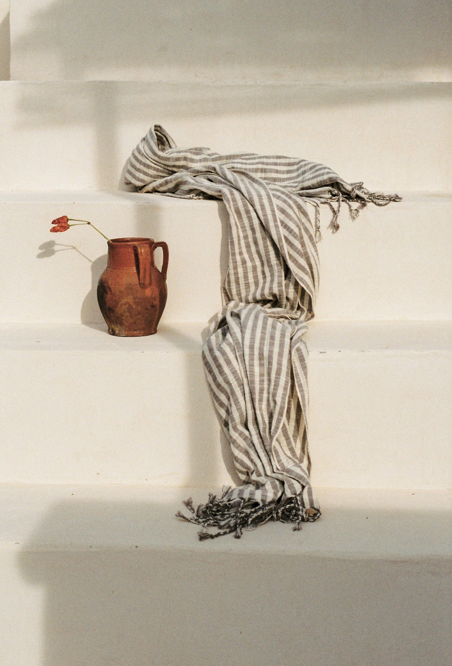 Striped Grey Towel