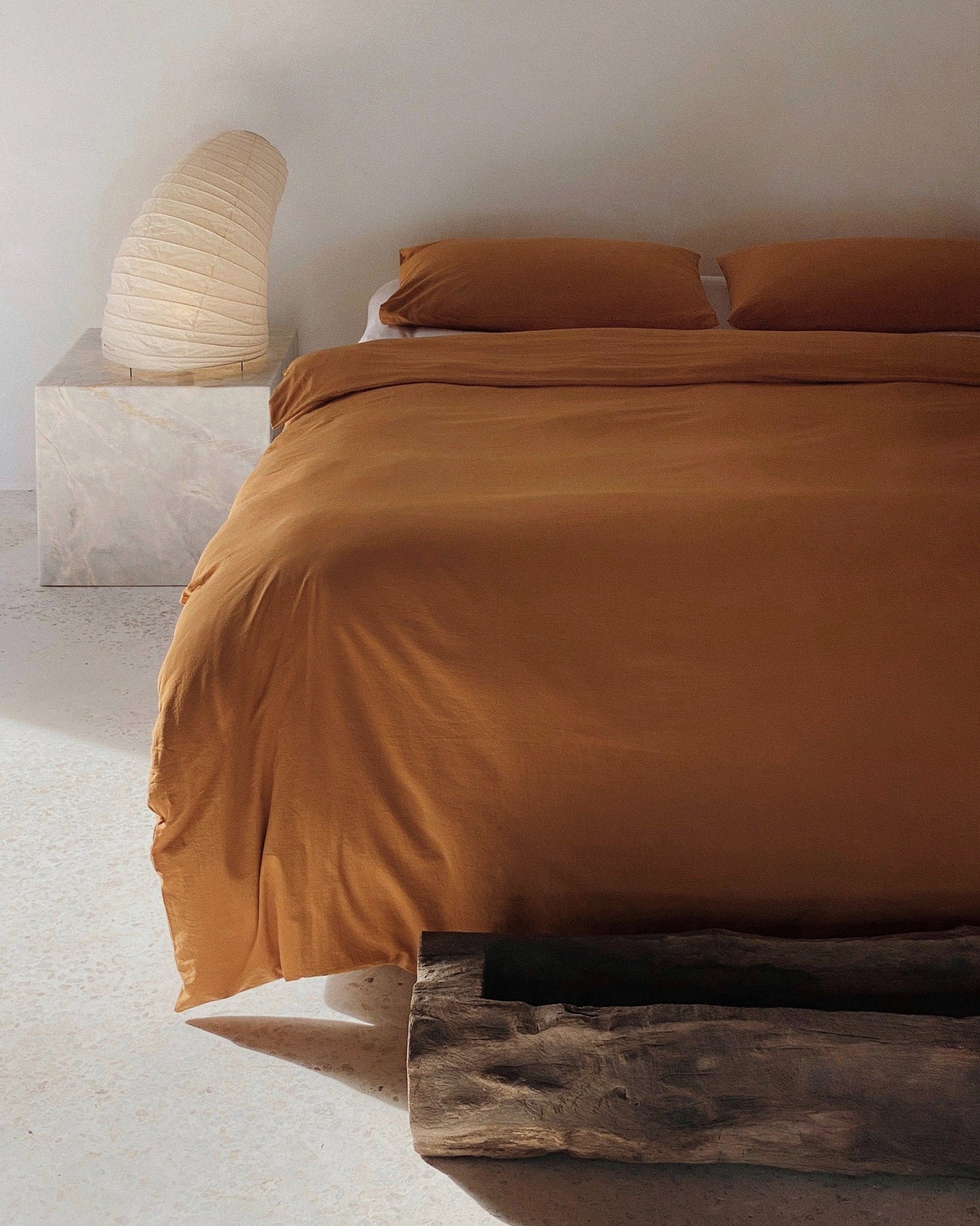 Turmeric Bedding & Apricot Cushions