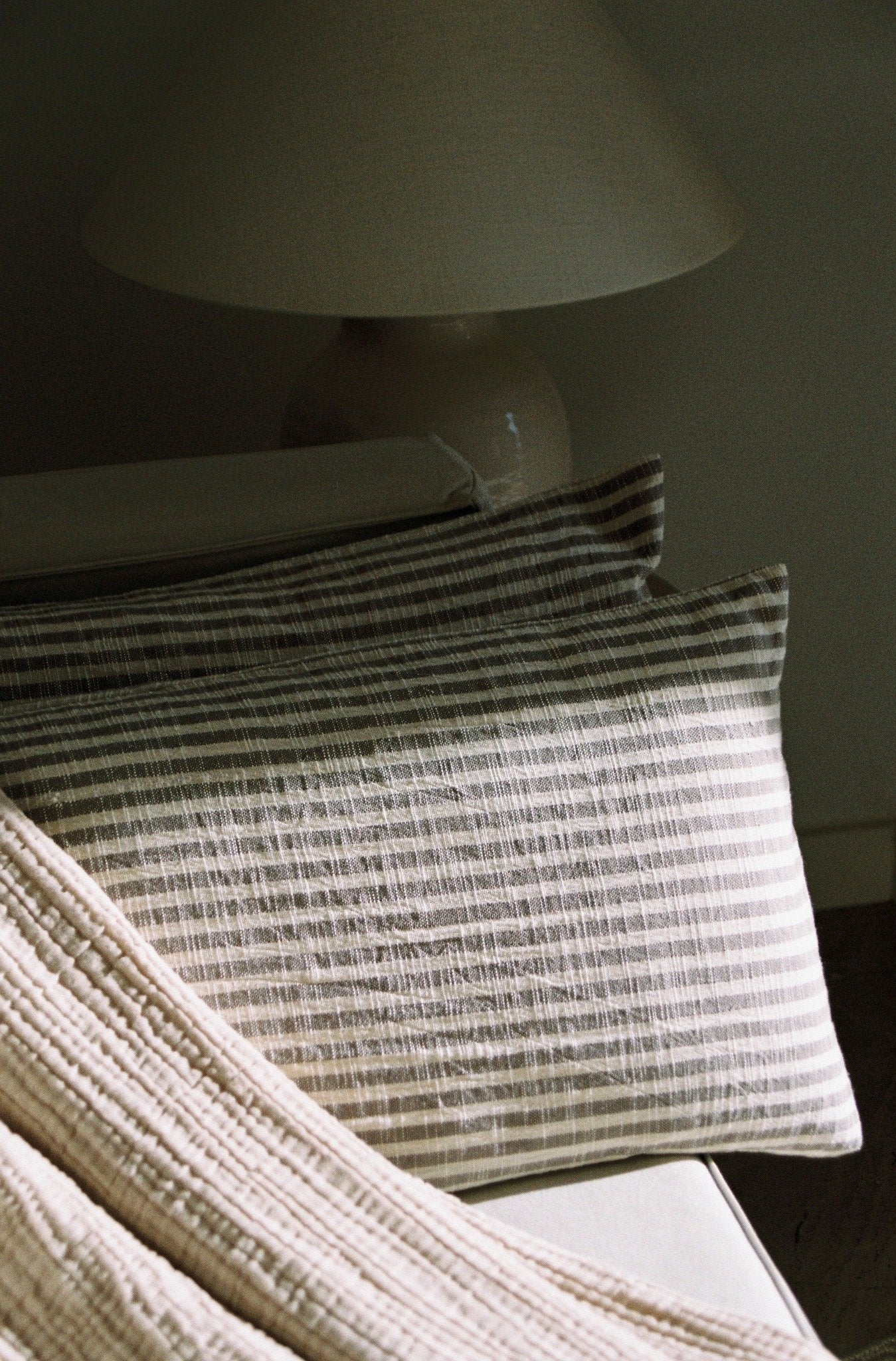 Housse de Coussin Striped Grey