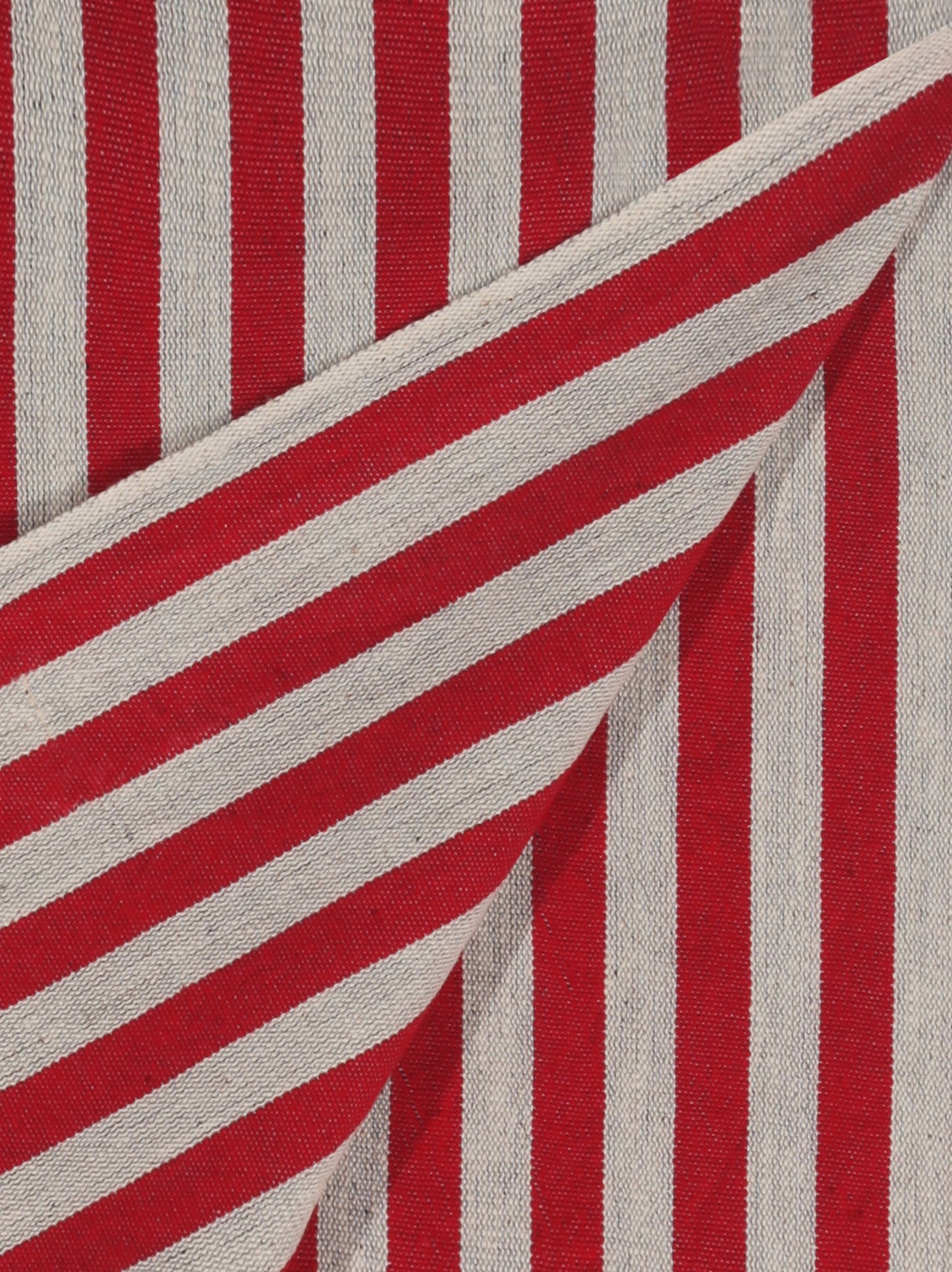 Striped Red Cushion Cover