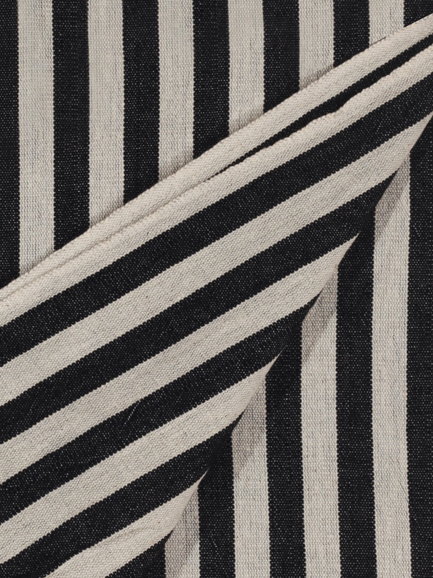 Striped Black Cushion Cover