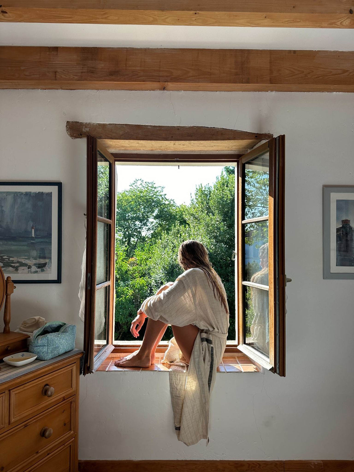 Bahia Black Bathrobe