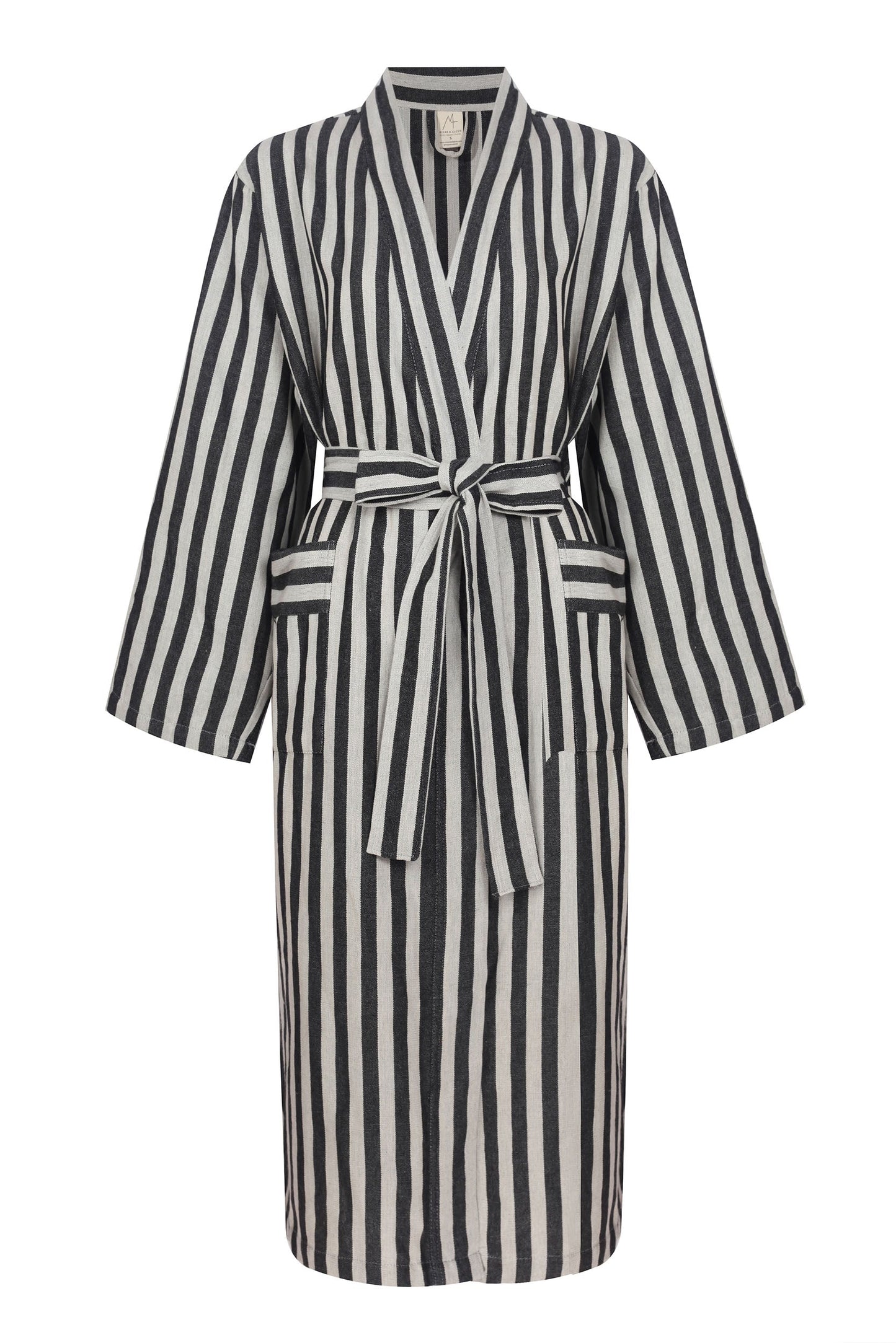 Robe Striped Black