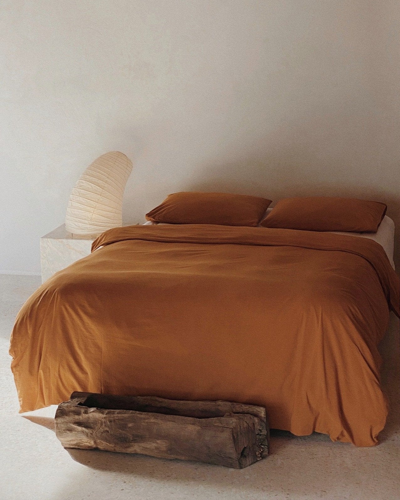 Turmeric Bedding & Apricot Cushions